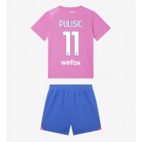 AC Milan Christian Pulisic #11 3rd trikot Kinder 2023-24 Kurzarm (+ Kurze Hosen)